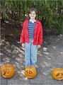 Sarah Mills with pumpkins